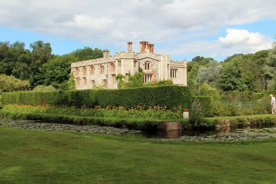Mannington Hall across its moat