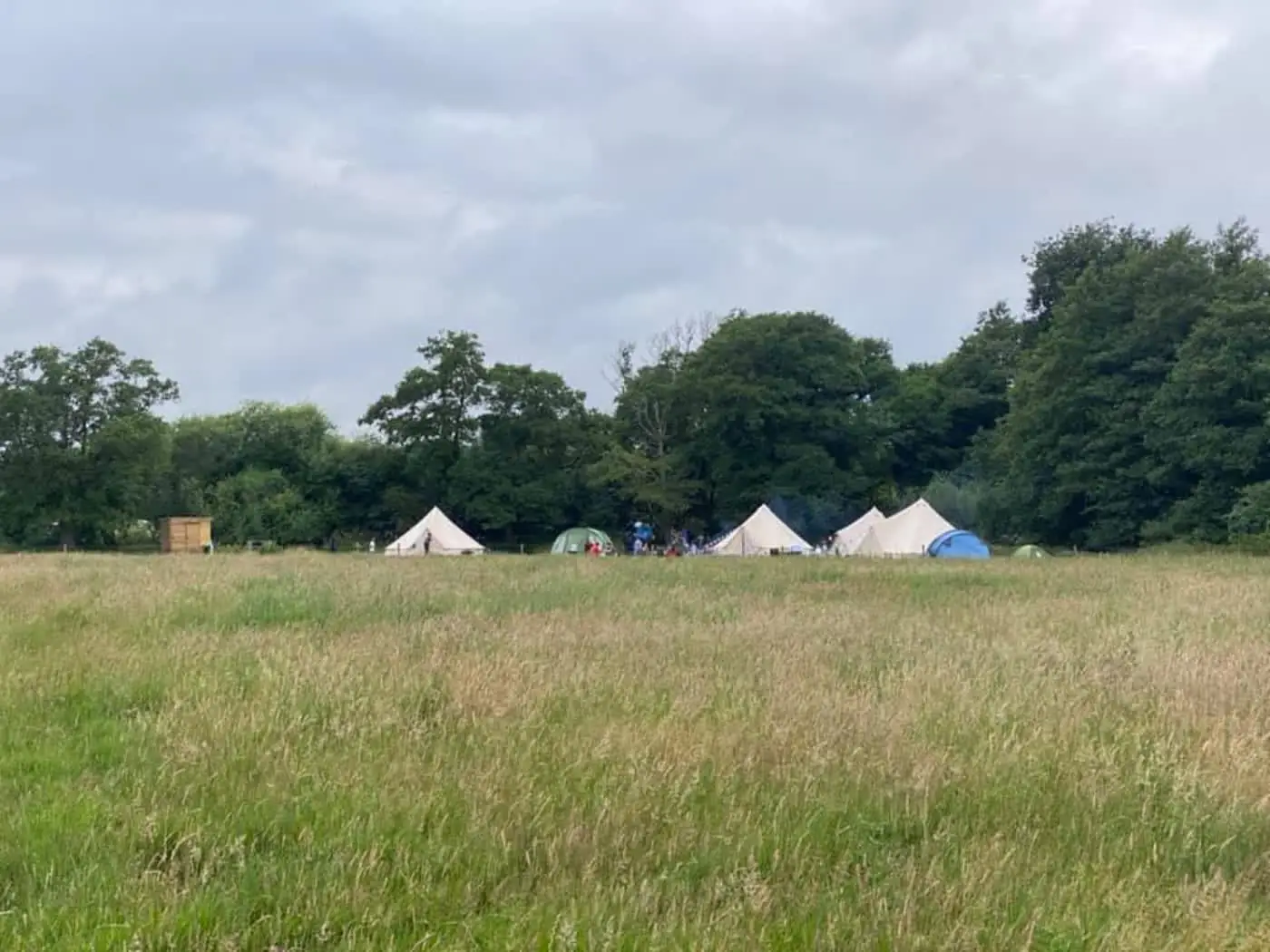 Spacious camping pitches beside the canal