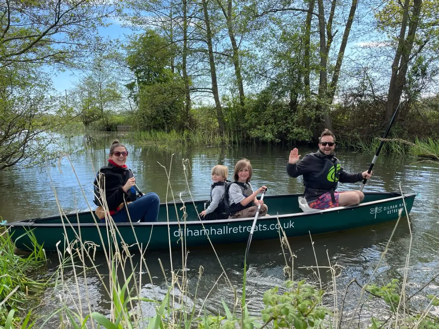 Canoeing on the canal at Dilham