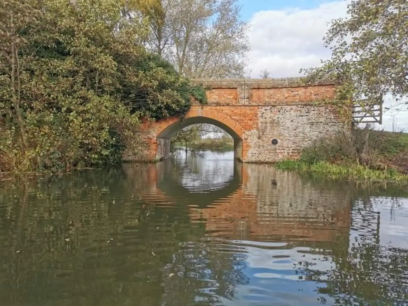 The old brick bridge on the canal