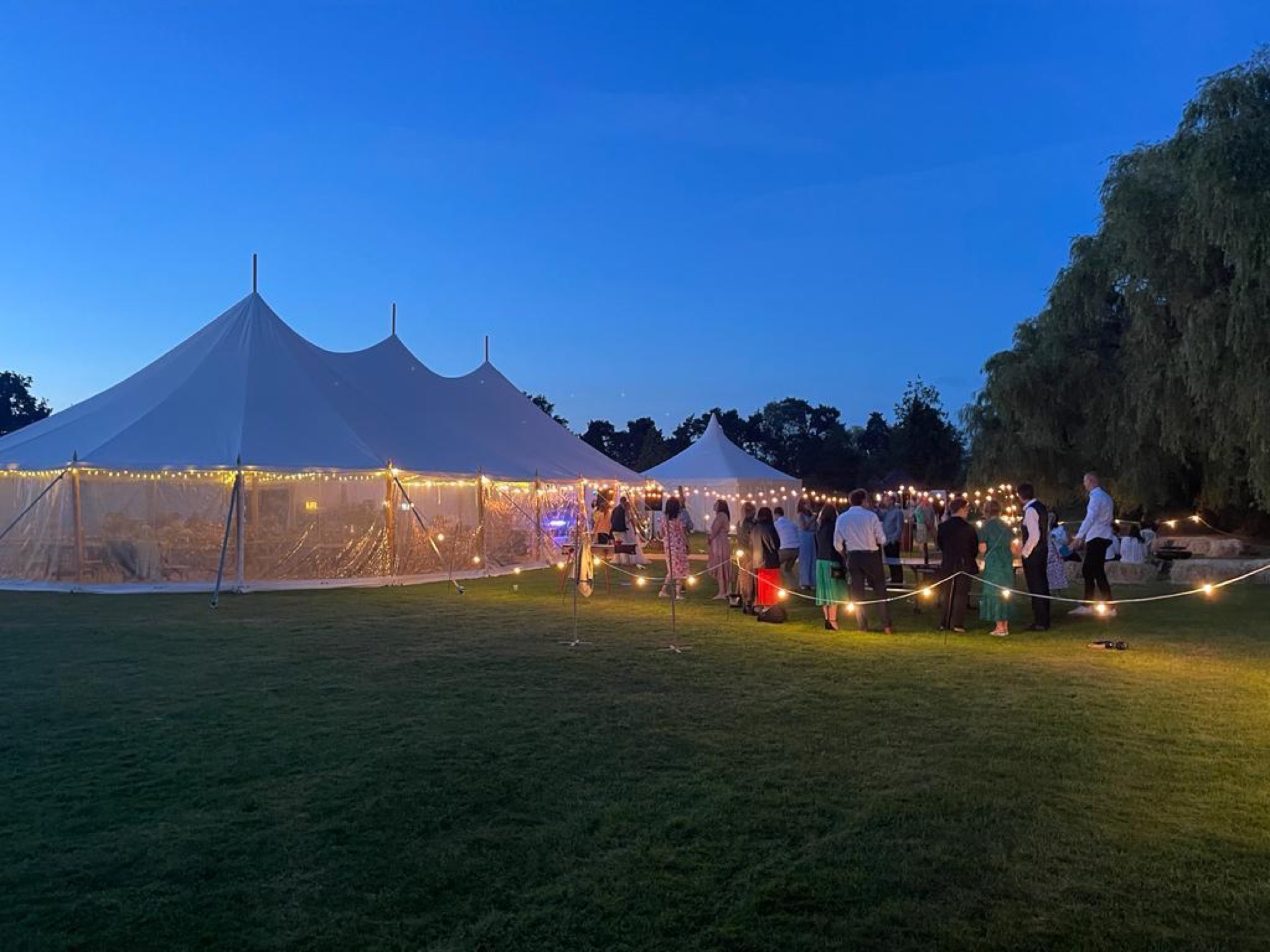 Wedding celebration in the Norfolk countryside